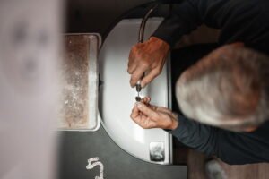 fix leaky kitchen faucet.